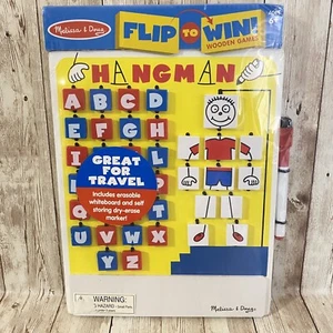 Melissa & Doug Flip-to-Win Hangman Reisespiel (Wortspiel aus Holz) *NEU* - Bild 1 von 5