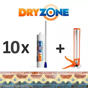 10 x Dryzone Injektionscreme, Horizontalsperre, Wandabdichtung, Kellerabdichtung - Bild 1 von 1