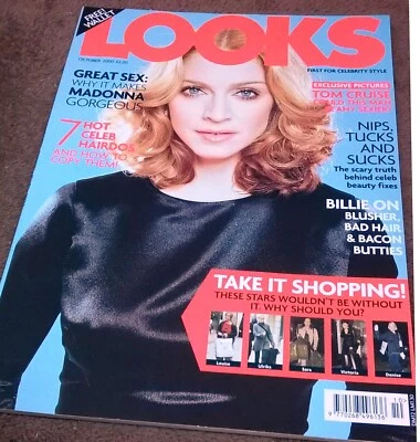 MADONNA on Cover & Within LOOKS Magazine. Oct 2000. Free UK Postage - Image 1 of 3