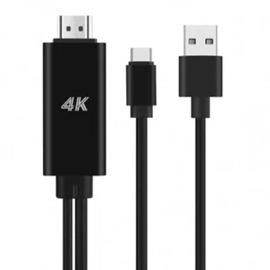 For iPhone 15/Pro/Max/Plus USB-C to 4K HDMI Adapter AV Cable TV Video Hub TYPE-C - Picture 1 of 7