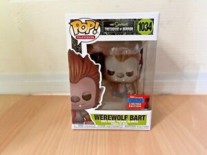 Funko Pop! Werewolf Bart 1034 The Simpsons Treehouse of Horror NYCC 2020 EXC NEW
