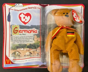 McDonald’s TY Teenie Beanie Babies - "Germania the Bear" (2000) ~ Brand New ! - Picture 1 of 4