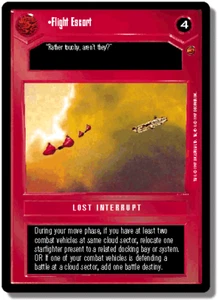 Star Wars CCG Flight Escort Near-Mint/NM - Cloud City 1997 - Picture 1 of 1