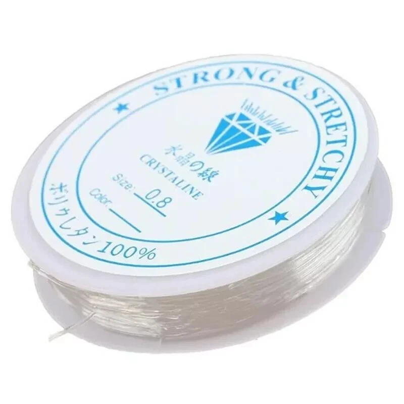 Clear Elastic Crystal Thread | Stretchy String Bead Cord | Beaded Jewelry Making - Image 1 of 1