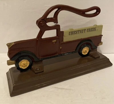 Nut Cracker Truck Cast Iron Collectible Chestnut Creek Houston Harvest Unique - Image 1 of 4