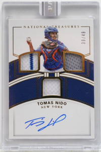 2018 Panini National Treasures #39/49 Tomas Nido Auto RC MLB Baseball Card