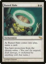 Runed Halo Shadowmoor NM White Rare MAGIC THE GATHERING MTG CARD ABUGames