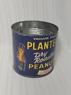 🥜planters Dry Roasted Peanuts-mr. Peanut Tin Can-no Lid-vintage Advertising 