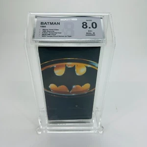 Batman Sealed VHS 1989 Seal Warner Home Video WHV Watermark VHSDNA Beckett 8.0 B - Picture 1 of 6