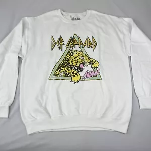 Def Leppard Crewneck Pullover Sweater Women’s Size M/L - Picture 1 of 6