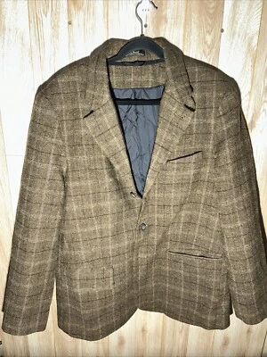 L.L. Abrigo deportivo Bean Primaloft Shetland lana marrón espiga tweed 40 regular usado en excelente estado Foto 1 de 4