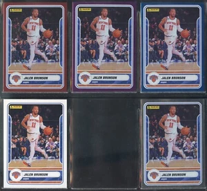 RAINBOW 5 LOT 23-24 PANINI JALEN BRUNSON #51 /100 2023 PURPLE FOIL RED /125 BLUE - Picture 1 of 1