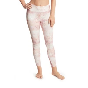 Women's Jockey $38 Mid Rise Full Length Marbled Peach/White Leggings Size M NWT - Picture 1 of 5