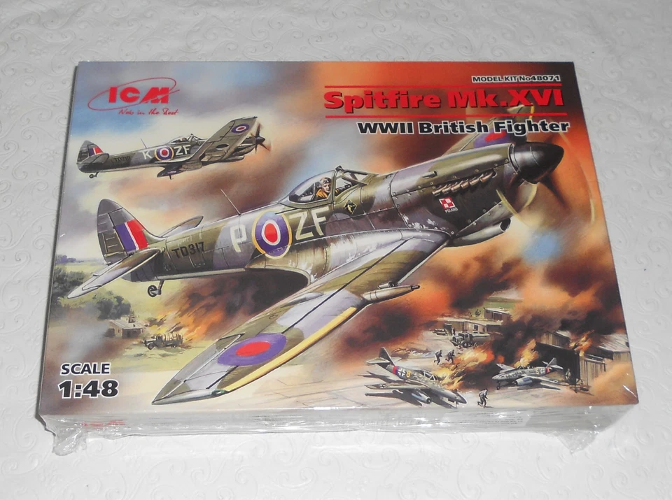 ICM 48071 1/48 SEGUNDA GUERRA MUNDIAL British Fighter Spitfire Mk. Kit modelo XVI Foto 1 de 1