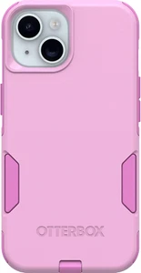 Custodia iPhone 16e, 15, 14 e 13 serie Commuter - funzionante Wildflower (rosa), sottile - Foto 1 di 11