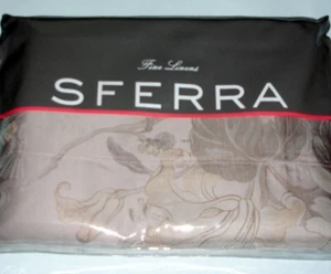 Sferra TULLIA Queen Duvet Cover Lavender Grey Floral Egyptian Cotton Sateen New - Picture 1 of 6