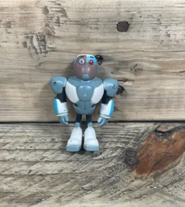 Teen Titans Go! Cyborg 2013 Figure Jazwares 2" DC Comics Blu Bianco Robot Giocattolo - Foto 1 di 6