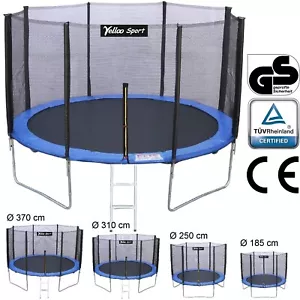 YellooSport Trampolino Tappeto Elastico Salta Bambini Ø185 250 310 370 cm BLU - Afbeelding 1 van 59