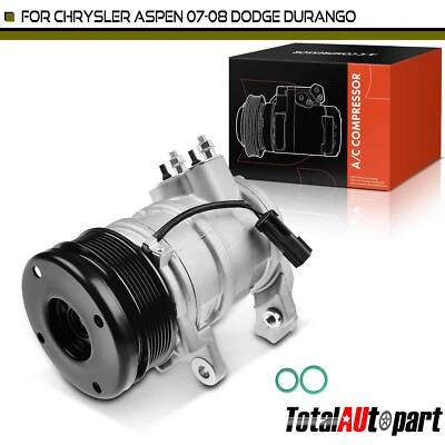 Compresor de aire acondicionado con polea de 7 ranuras para Dodge Durango Chrysler Aspen V8 5,7 L 10S20E Foto 1 de 4