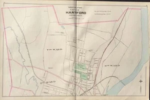 Antique Map of Hartford City - north Hurd 1893 - Picture 1 of 1