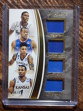 Kansas 2016-2017 Immaculate Collegiate Quad Relics /99 Seldon, Oubre Jr & More