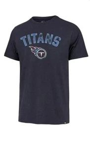 NEW Tennessee Titans '47 Club T-Shirt size L NFL Logo 100% Cotton Navy Blue - Picture 1 of 2