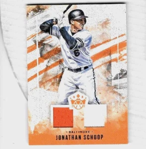 JONATHAN SCHOOP LOT: 2 DIFFERENT GAME USED JERSEY CARDS - Picture 1 of 2