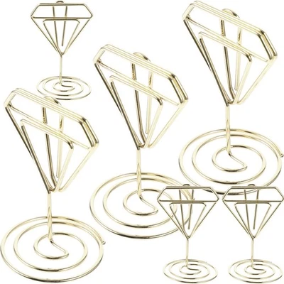  6 Pcs Table Number Stands Name Card Holders for Tables Placecard - Image 1 of 4