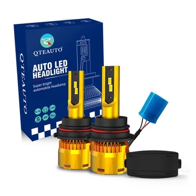 2 9004/HB1 LED High Beam Low Beam 52W 6000K To 1995-2005 2007-2009 Peterbilt 330 - Image 1 of 4