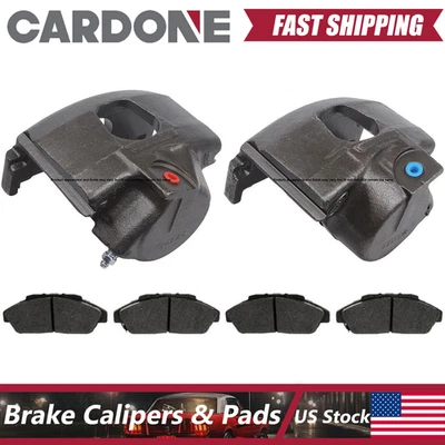 Kit pinza de freno delantera y pastillas de freno metálicas para Ford Bronco 1988 Foto 1 de 4