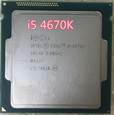 Intel Core i5-4670K 4 Core 3.4GHz 6M SR14A 4 threads LGA1150 84W CPU Processor - Image 1 of 4