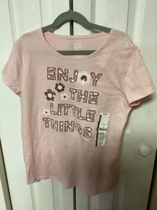 Wonder Nation Girls Shirt - Enjoy The Little Things - XL - Picture 1 of 4