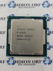 INTEL Xeon E-2124G SR3WL 3.40 GHz 8MB 71 W Grade B SKU 18849 - Picture 1 of 2