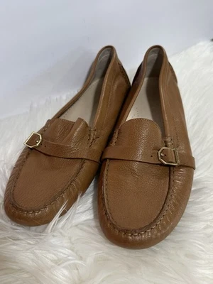 COLE HAAN ~ Pecan BROWN Leather EMELY Loafer Shoe 10.5 B NEW - Image 1 of 4
