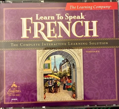 The Learning Company Learn to Speak French, Version 8.0, Windows 4 CD-ROM set - Image 1 of 2