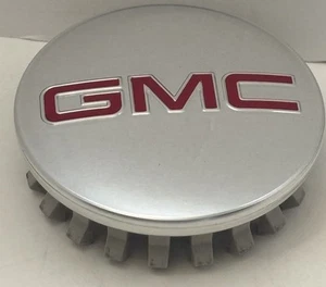 GMC Brushed Aluminum wheel Center Caps 22837060 83mm 3.25" Sierra Yukon - Bild 1 von 7