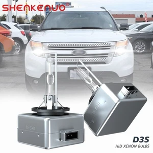 Pair 6000k HID Xenon Headlight Bul For Ford Explorer 2011-2015 High & Low Beam - Picture 1 of 10