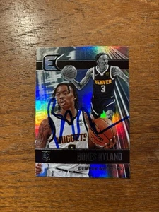 BONES HYLAND PANINI ROOKIE AUTO DENVER NUGGETS SIGNED RC AUTOGRAMM RARE TWOLVES! - Bild 1 von 1