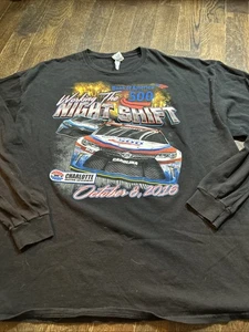 NASCAR 2016 Bank of America 500 Camicia Uomo Taglia 3XL Manica Lunga Nera Main Event - Foto 1 di 4