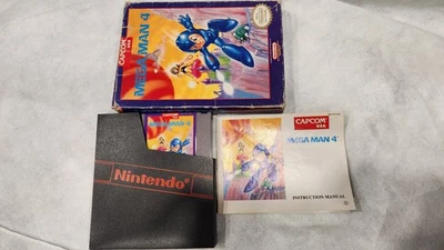 Mega Man 4 (Nintendo Entertainment System, Capcom, 1992) CIB - Works! - Image 1 of 4
