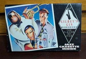 1992 Gilbey’s Gin The Flavor Of Jazz Cassette Tape, Sealed With Cardboard Sleeve - Picture 1 of 6