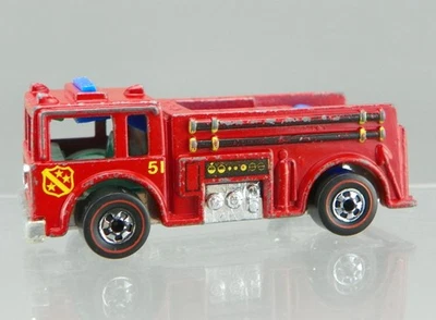Vintage 1976 Hot Wheels Flying Colors Diecast Redline Fire-Eater Fire Truck HK - Image 1 of 4
