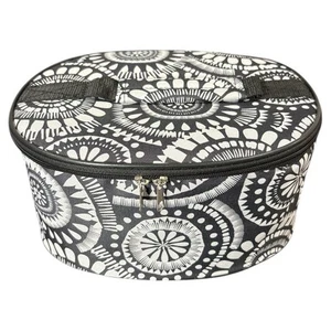 Schwarz & Weiß Mandala Thermo Kühltasche Mittagessen Tasche EUC - Bild 1 von 8
