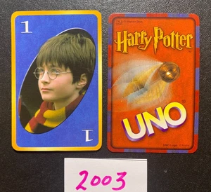 HARRY POTTER UNO 2003 HARRY POTTER Blue #1 Card - Picture 1 of 2