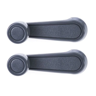 2pc Left & Right Manual Window Crank Handle Grey for Toyota Landcruiser & Hilux - Image 1 of 4
