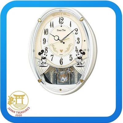 Seiko Clock Wall Clock Character Disney Mickey Mouse Minnie Mouse Radio Analog 6 - Image 1 of 4