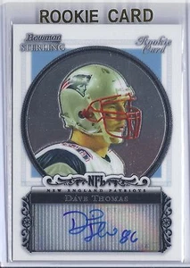 2006 Bowman Sterling Football Dave Thomas Patriots Autographed Rookie Card - Picture 1 of 2