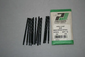 NUEVO (12) TALADRO JOBBER HSS PRECISIÓN TWIST #19 #017619 - Imagen 1 de 1