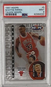 SCOTTIE PIPPEN 1997 HOOPS PSA 9 TALKIN' HOOPS BASKETBALL CARD CHICAGO BULLS - Picture 1 of 2