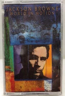 Jackson Brown World In Motion Cassette Tape 9 60830-4 New Sealed - Image 1 of 2
